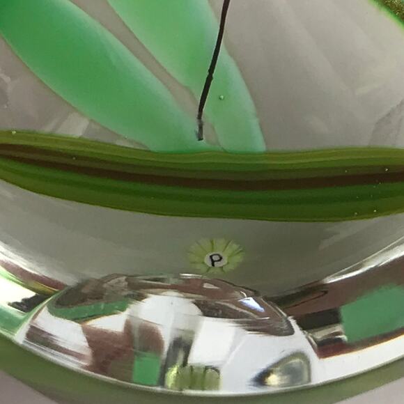 Perthshire 1986C Aventurine Dragonfly Faceted Clear Lampwork Insect Paperweight - Picture 6 of 13